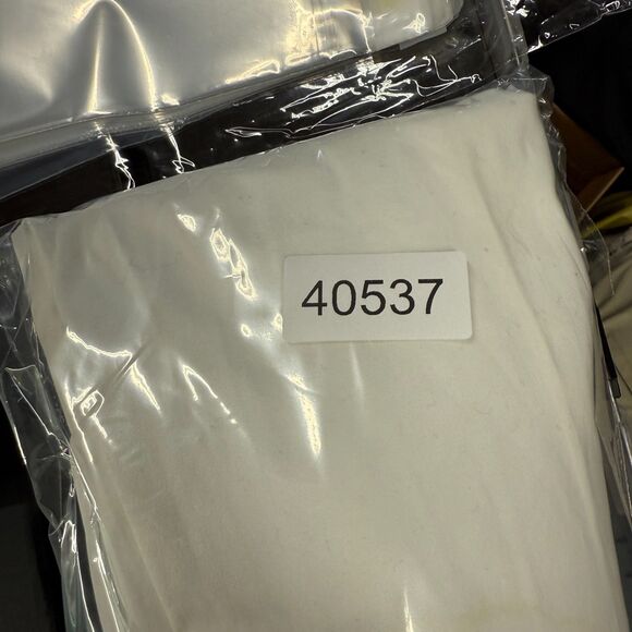 New Daisy Fuentes Dress Pants Women 12 White Mid Rise Pleated Cotton Pockets - Picture 11 of 11